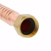 Picture of 3/4" FIP x 3/4" SWT x 12" Copper Corrugated Water Heater Connector