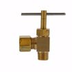 Picture of 1/4" OD Compression x 1/8" MIP Angle Needle Valve