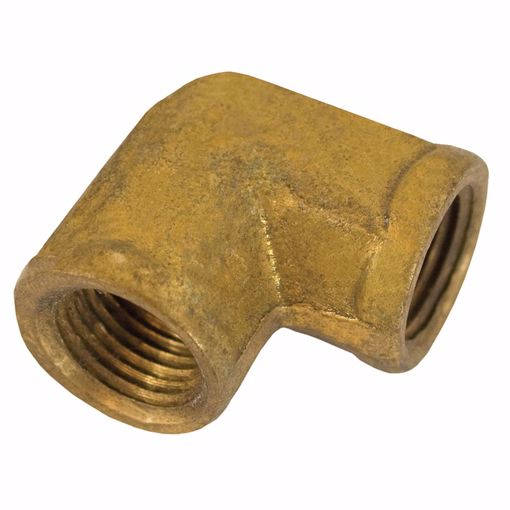 Picture of 1/8" Yellow Brass 90° Elbow