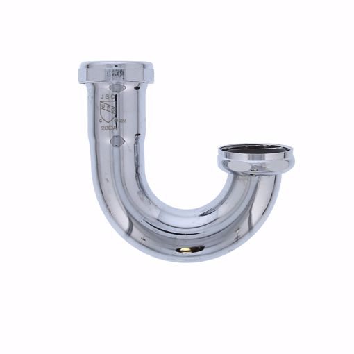 Picture of 1-1/4" Chrome Plated Brass J-Bend 20 Gauge