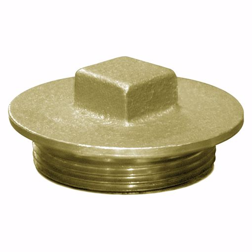 Picture of 1-1/2" New Orleans Code Brass Plug 1-13/16" OD