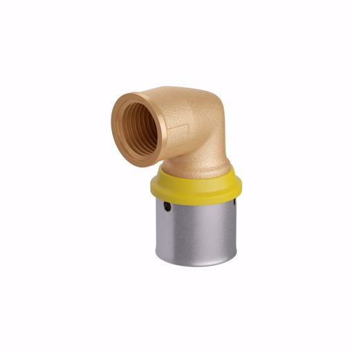 Picture of 16 mm (3/8" eq.) x 1/2" FPT PEXALGAS® 90° Elbow