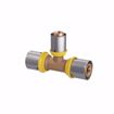 Picture of 16 mm (3/8" eq.) x 16 mm (3/8" eq.) x 20 mm (1/2" eq.) PEXALGAS® Reducing Tee