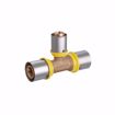 Picture of 20 mm (1/2" eq.) x 20 mm (1/2" eq.) x 16 mm (3/8" eq.) PEXALGAS® Reducing Tee