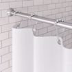 Picture of 5' Aluminum Shower Rod with Steel Flanges, Carton of 50