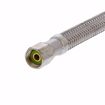 Picture of 1/4" Compression x 1/4" Compression x 12” Braided Stainless Steel Ice Maker Connector