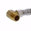 Picture of 3/8" Compression x 3/8" Compression x 72” Braided Stainless Steel Dishwasher Connector with 3/8” MIP 90° Elbow