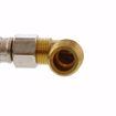 Picture of 1/2" Compression x 3/8" Compression x 72” Braided Stainless Steel Dishwasher Connector with 3/8” MIP 90° Elbow