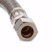 Picture of 3/8" Flare x 3/8" Compression x 30” Braided Stainless Steel Texas Style Faucet Connector