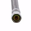 Picture of 3/8" Compression x 7/8" BC x 12” Braided Stainless Steel Toilet Connector with Brass Nut