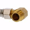 Picture of 3/8" Compression x 3/8" Compression x 72" Braided Stainless Steel Dishwasher Connection with 3/4" Female Garden Hose Thread with 90° Elbow Fitting and 3/8” MIP 90° Elbow