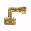 Picture of 3/8" Compression x 3/8" Compression x 72" Braided Stainless Steel Dishwasher Connection with 3/4" Female Garden Hose Thread with 90° Elbow Fitting and 3/8” MIP 90° Elbow