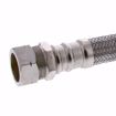 Picture of 3/4" FIP x 3/4" COMP x 18" Braided Stainless Steel Water Heater Connector