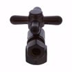 Picture of 1/2" FIP x 3/8" OD Comp Quarter-Turn Angle Supply Stop Valve with Cross Handle, Oil Rubbed Bronze