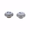 Picture of 5/8" OD Comp x 3/8" OD Comp Quarter-Turn Straight Supply Stop Valve with Cross Handle, Brushed Nickel