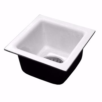 Picture of 4" Inside Caulk Porcelain Coated Floor Sink, 6" Deep