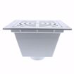 Picture of 4" PVC Pipe Fit Floor Sink with Full Top Grate and Dome Bottom Grate