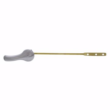 Picture of Satin Nickel Decorative Tank Trip Lever 8" Brass Arm with Metal Spud and Nut