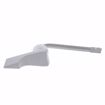 Picture of White Decorative Tank Trip Lever for American Standard® 4" ABS Plastic Arm, Spud and Nut for Beaded Chain