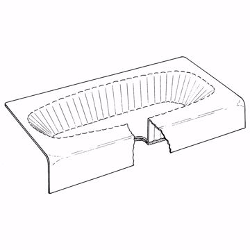 Picture of 16" x 60" x 30" Bathtub Protector for Cast Iron Tubs, Carton of 35