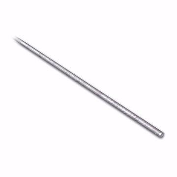 Picture of 1/2" x 10' Galvanized Threaded Steel Rod, Zinc Finish, Carton of 12