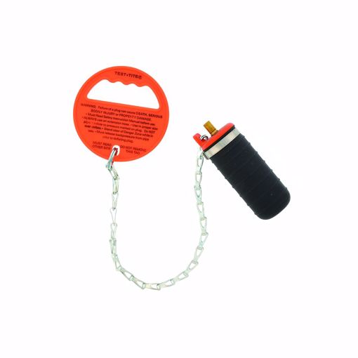 Picture of 1-1/2" Pressure Relief Pneumatic Test Plug with Chain