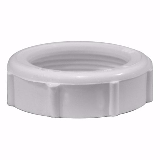 Picture of 1-1/2" x 1-1/2" Plastic Slip Joint Nut, 100 pcs.