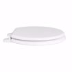 Picture of White Deluxe Molded Wood Toilet Seat, Closed Front with Cover, Round