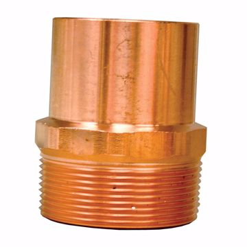 Picture of 1-1/2" Ftg x MIP Wrot Copper Male Adapter