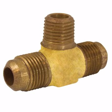 Picture of 3/8" x 3/8" Brass Flare x MIP Branch Tee