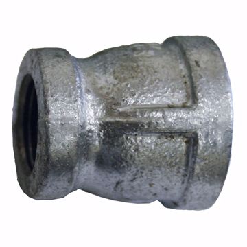 Picture of 1/2" x 3/8" Galvanized Iron Reducing Coupling, Banded