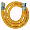 Picture of 1/2" OD (3/8" ID) X 60" Long, 1/2" Female Pipe Thread X 1/2" Female Pipe Thread, Yellow Coated Corrugated Stainless Steel Gas Connector