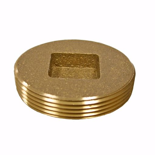 Picture of 4" Countersunk Heavy Pattern Brass Plug 4-3/8" OD