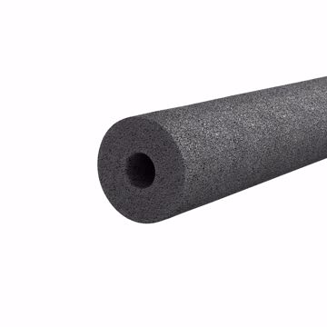 Picture of 7/8" ID (3/4" CTS 1/2" IPS) Semi-Slit Black Polyethylene Foam Pipe Insulation, 1/2" Wall Thickness, 240 ft. per Carton