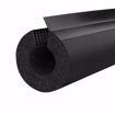 Picture of 3/8" ID (1/4" CTS 1/8" IPS) Self-Sealing Black Rubber Pipe Insulation with Overlap Tape, 1/2" Wall Thickness, 420 ft. per Carton