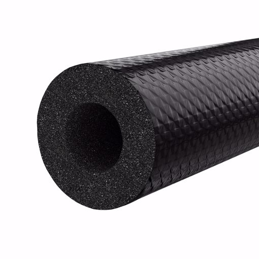 Picture of 1/2" ID (3/8" CTS 1/4" IPS) Titan™ Seamless Black UV Resistant Rubber Pipe Insulation, 1/2" Wall Thickness, 360 ft. per Carton