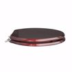 Picture of Mahogany Designer Wood Toilet Seat with Piano Finish, Closed Front with Cover, Chrome Hinges, Elongated