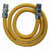 Picture of 1/2" OD (3/8" ID) X 36" Gas Connector, Yellow Coated Corrugated Stainless Steel, 1/2" MIP X 1/2" MIP