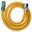 Picture of 1/2" OD (3/8" ID) X 60" Gas Connector, Yellow Coated Corrugated Stainless Steel, 1/2" FIP X 1/2" MIP