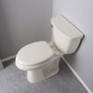 Picture of Bone Soft Toilet Seat, Closed Front with Cover, QuicKlean® Hinges, Elongated