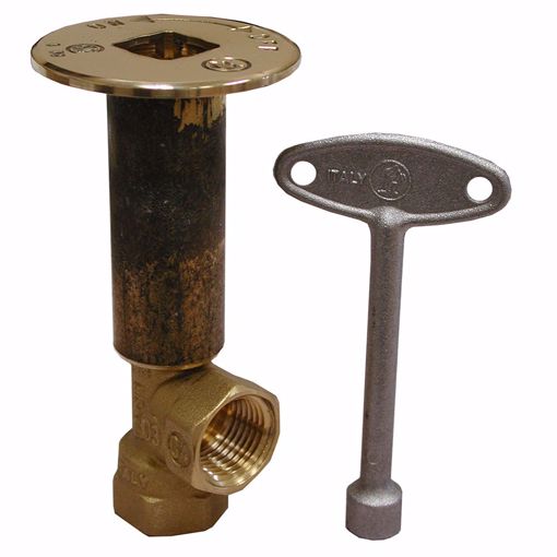 Picture of Polished Brass Angle Standard Log Lighter Valve