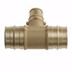 Picture of 3/4" x 3/4" x 1/2" F1960 Brass PEX Reducing Tee, Bag of 25