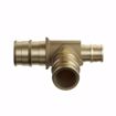 Picture of 3/4" x 1/2" x 3/4" F1960 Brass PEX Reducing Tee, Bag of 25