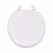 Picture of White Molded Wood Toilet Seat, Closed Front with Cover, Round